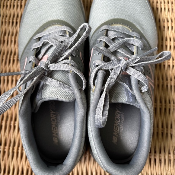 New Balance Gray and Pink Athletic Shoes - Picture 6 of 9